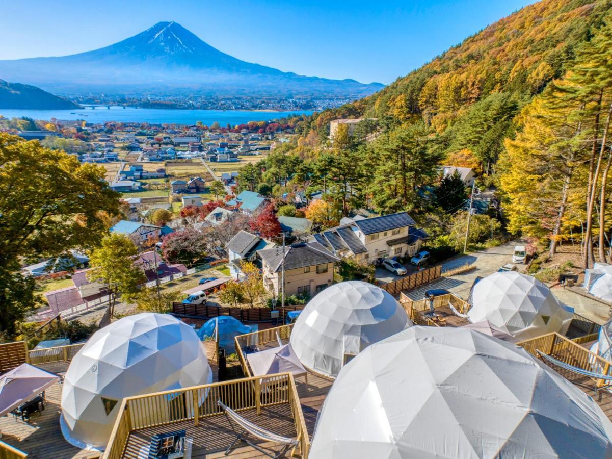 Mt.Fujiグランピングテラス　嶺乃華 Hotel Fudzsikavagucsiko Kültér fotó