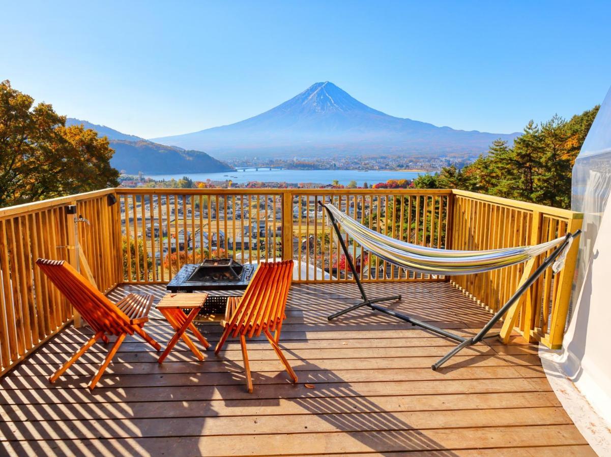 Mt.Fujiグランピングテラス　嶺乃華 Hotel Fudzsikavagucsiko Kültér fotó